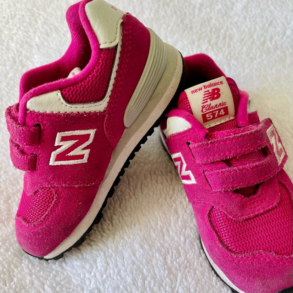 New Balance Toddler Classic 574 Pink Sneakers | Toddler 7